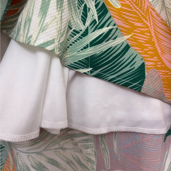 Dream of Me Tropical Leaf Print High Low Midi Wrap Dress - Picture 10 of 10